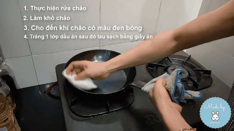 Dành cho fan của chảo thép: Gái đảm Quảng Nam mách cách tôi dầu chảo thép tại nhà không cần lò nướng, chị em dù vụng về cũng thực hiện ngon ơ - Hình 11