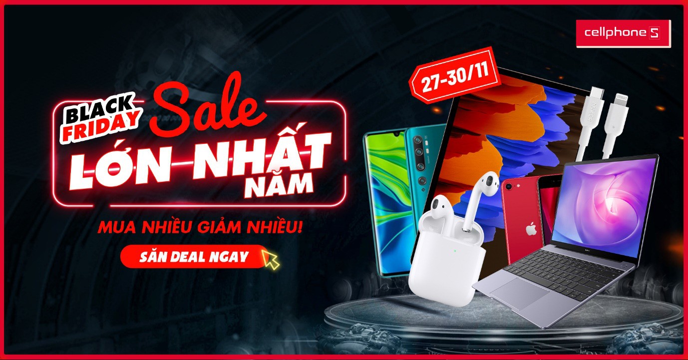 Mời anh em vào săn đồ công nghệ giảm 50% tại CellphoneS dịp Black Friday - Hình 4