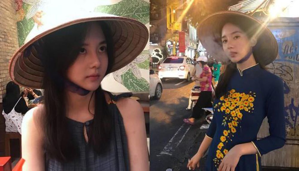 Thần Vệ nữ béo xứ Hàn diện áo dài Việt Nam nhảy sexy để lộ nội y sau lớp vải mỏng - Hình 3