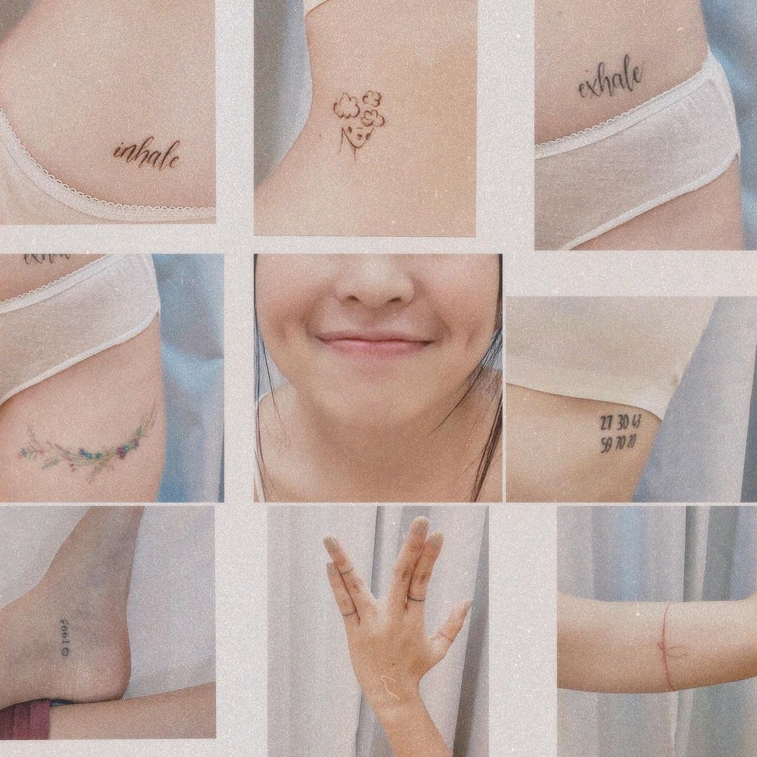 30 Subtle and Delicate Pastel Tattoos by Mini Lau  TattooBloq  Pastel  tattoo Tattoos Compass tattoo
