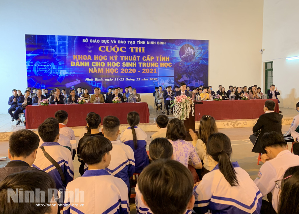 Ninh Bình: Khai mạc cuộc thi KHKT dành cho học sinh trung học - Hình 1