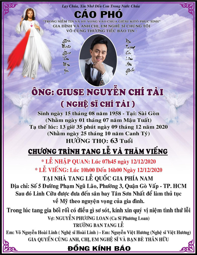 Tang lễ cố nghệ sĩ Chí Tài đã được sắp xếp chu toàn, nhìn nụ cười của chú trên di ảnh mà nghẹn ngào! - Hình 4