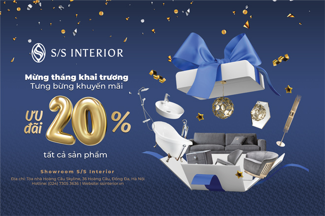 Thương hiệu nội thất nổi tiếng S/S Interior ưu đãi 20% toàn bộ sản phẩm - Hình 1