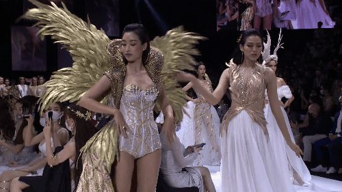 So trình catwalk của 3 nàng Tân Hoa hậu tại sàn diễn AVIFW: Đỗ Hà sở hữu đôi chân dài nhất liệu có phải là lợi thế? - Hình 2