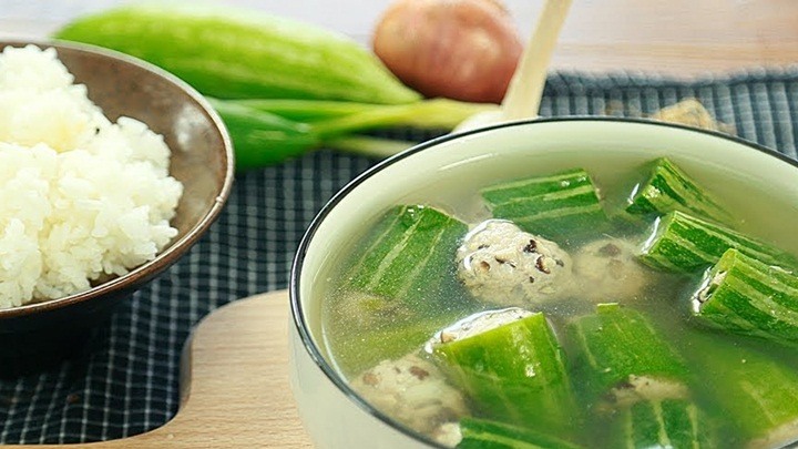 Cùng vào bếp chế biến món ăn mới lạ - mướp Nhật nhồi thịt - Hình 3
