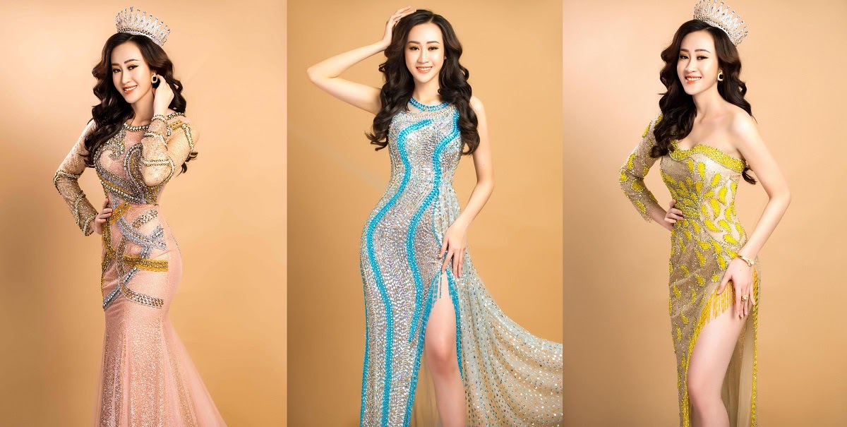 Hoa khôi Anika Trinh Trinh cuốn hút với váy xuyên thấu của NTK Tommy Nguyễn - Hình 5