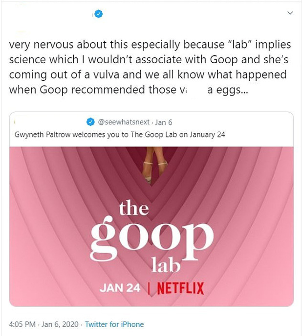 Phim tài liệu The Goop Lab của vợ Iron Man gây tranh cãi, nhận gạch đá tơi bời vì phản khoa học - Hình 9