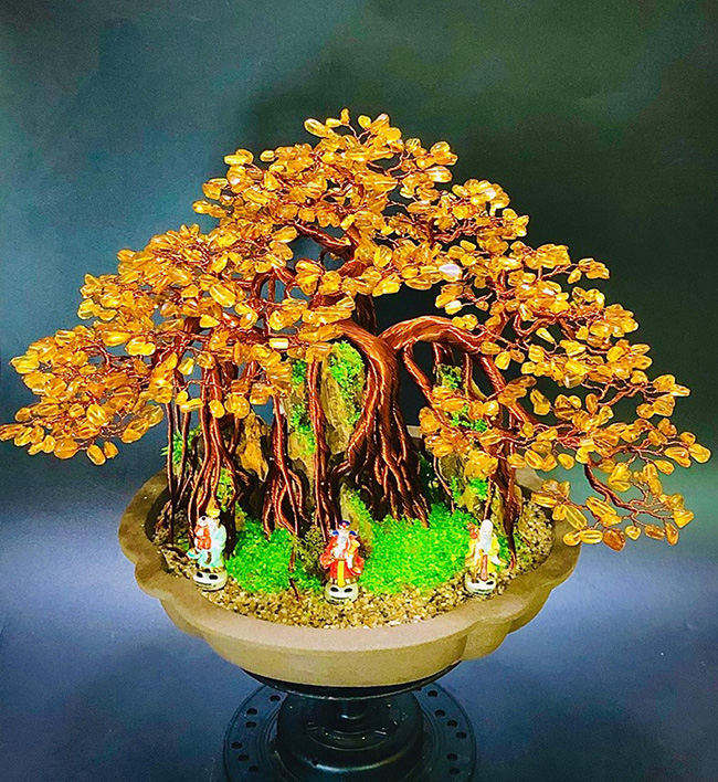 Siêu cây bonsai từ dây đồng, nhôm, đẹp như cây thật, giá bạc triệu - Hình 11