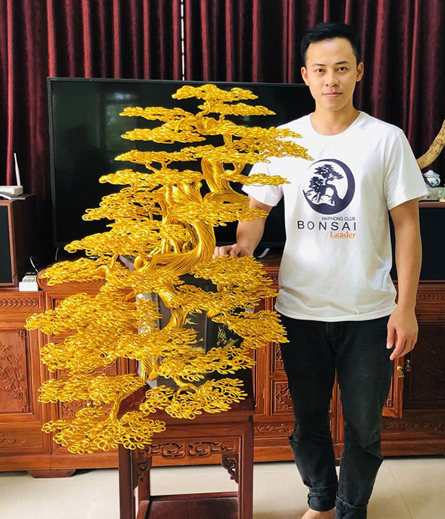 Siêu cây bonsai từ dây đồng, nhôm, đẹp như cây thật, giá bạc triệu - Hình 3