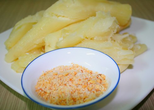 Cách làm món khoai mì hấp nước cốt dừa - Hình 5