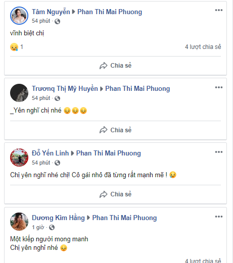 Facebook cố diễn viên Mai Phương bừng sáng lúc nữa đêm vì những lời tiễn biệt của khán giả - Hình 1