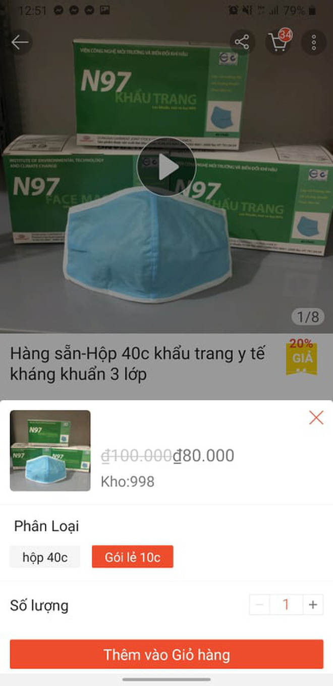 350.000 đồng/hộp khẩu trang y tế vẫn cháy hàng trên các chợ online: Dân mạng choáng váng! - Hình 4