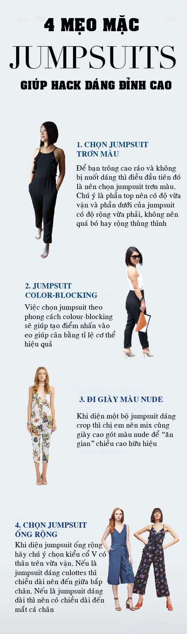 4 mẹo mặc jumpsuit giúp hack dáng đỉnh cao - Hình 1