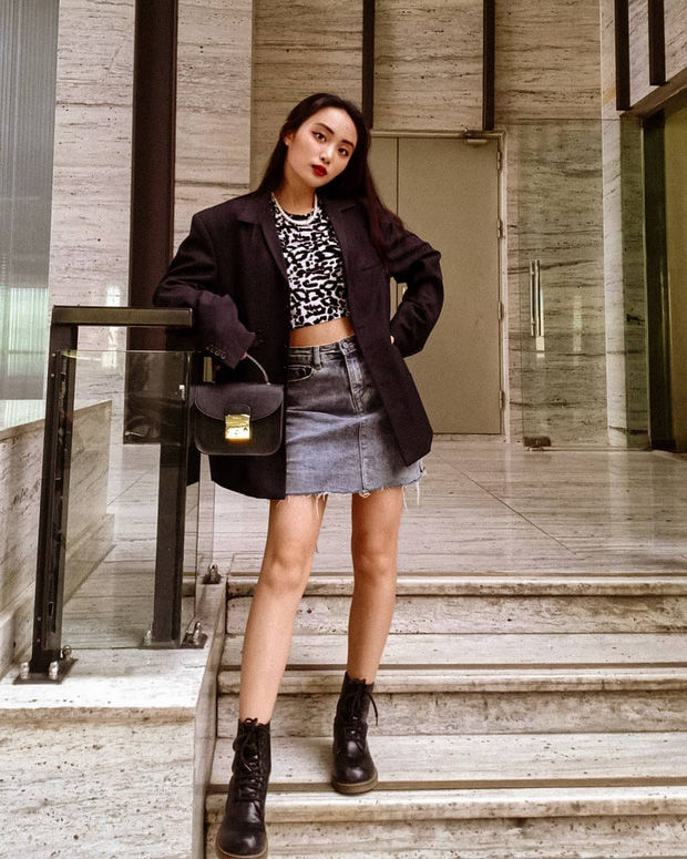 Áo blazer, quần ống rộng là các outfit xịn sò đang phủ sóng instagram - Hình 9