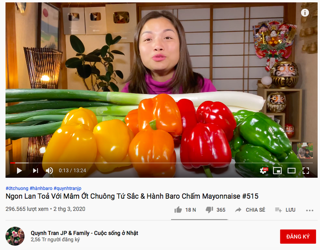 Tự thử thách ăn các loại ớt và hành chấm... mayonnaise, phản ứng của Quỳnh Trần JP khiến dân tình xây xẩm mặt mày - Hình 1