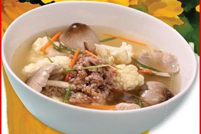 Cách làm canh nấm rơm thịt băm đậm đà cho bữa cơm ngày lạnh - Hình 1