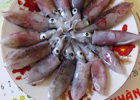 Canh mướp mực cơm ngọt mát - Hình 1