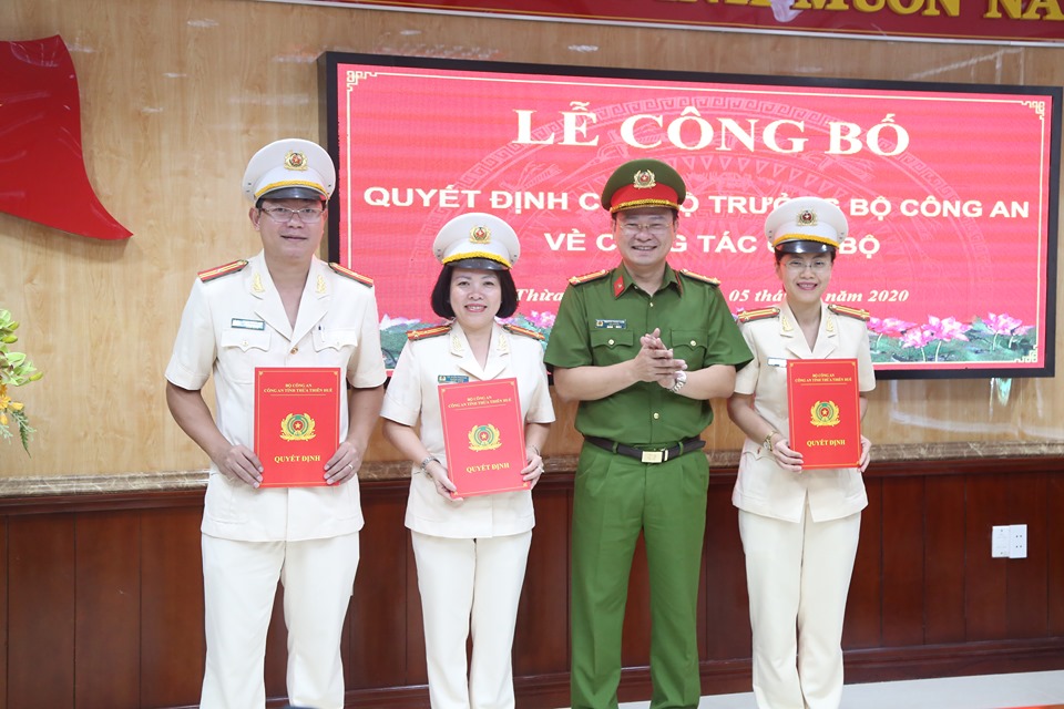 Công an tỉnh Thừa Thiên - Huế có nhiều Trưởng phòng mới - Hình 1