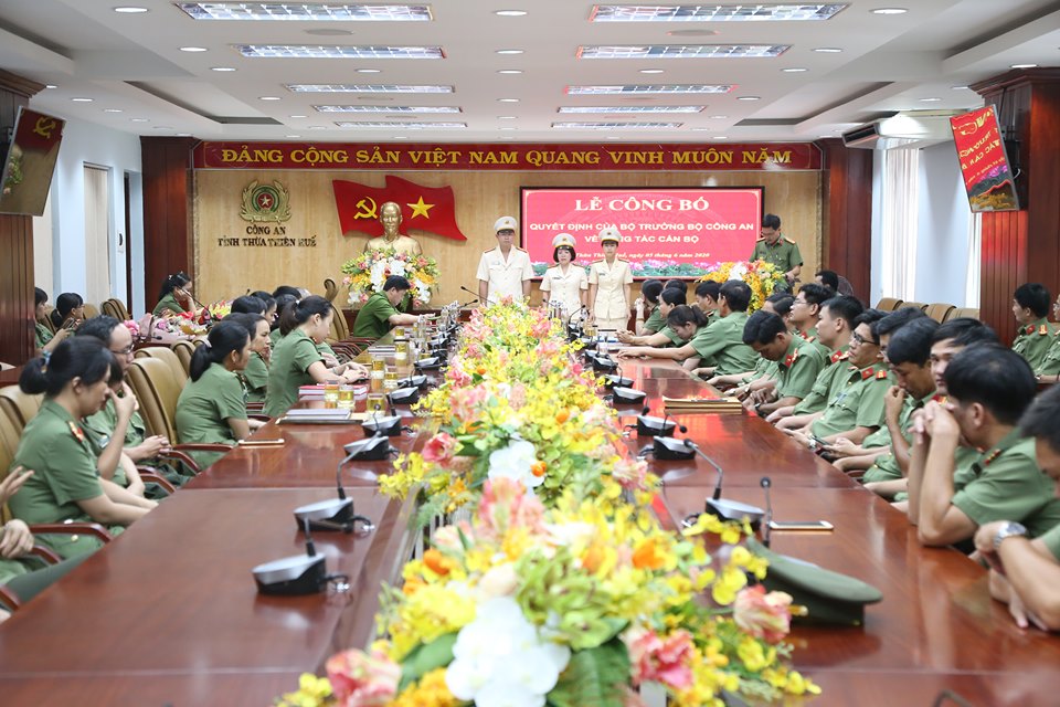 Công an tỉnh Thừa Thiên - Huế có nhiều Trưởng phòng mới - Hình 2