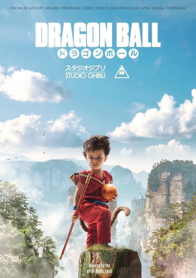 Dân mạng nhũn tim với Goku bé siêu cưng trên poster Bảy Viên Ngọc Rồng của Ghibli nhưng không hay biết mình vừa bị lừa? - Hình 1