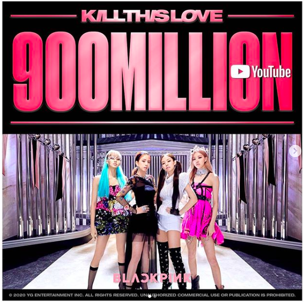 Đang stream How You Like That thì được tặng poster ăn mừng Kill This Love đạt 900 triệu view, chả mấy chốc BLACKPINK có MV tỷ view thứ 2! - Hình 1