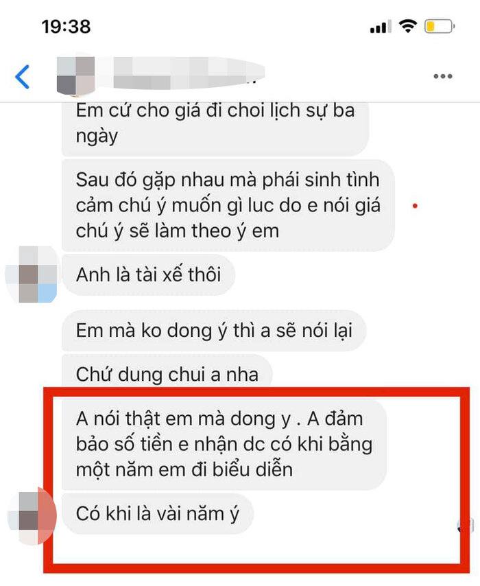 Ngân 98 phản ứng bất ngờ khi được mời đi chơi cùng đại gia 3 ngày với giá bằng vài năm đi diễn - Hình 3