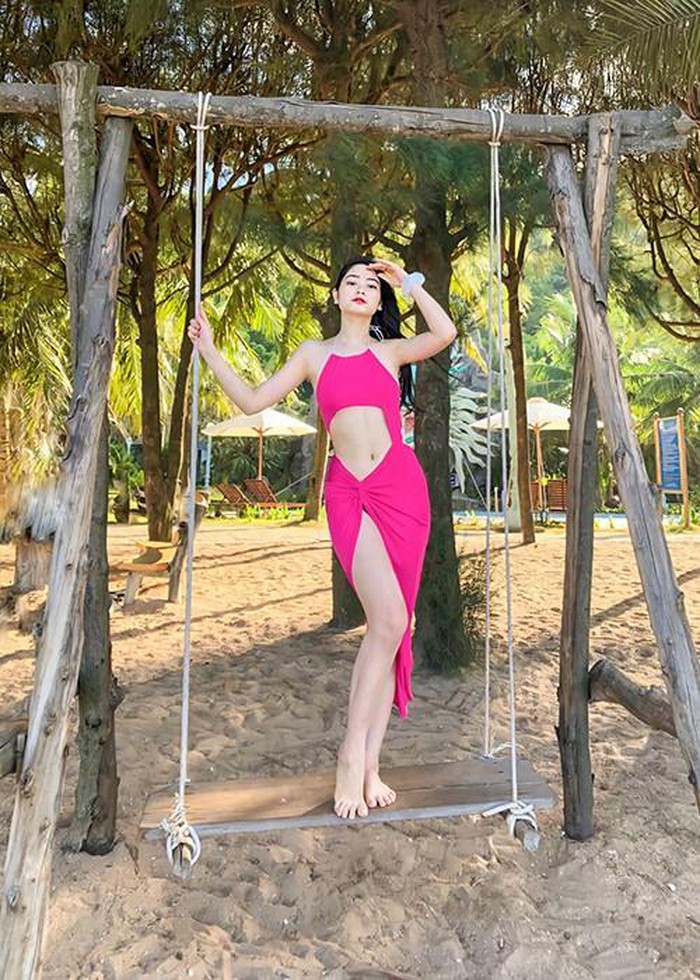 Vóc dáng nuột nà, hút mắt của 10X thi Hoa hậu Việt Nam 2020 - Hình 5