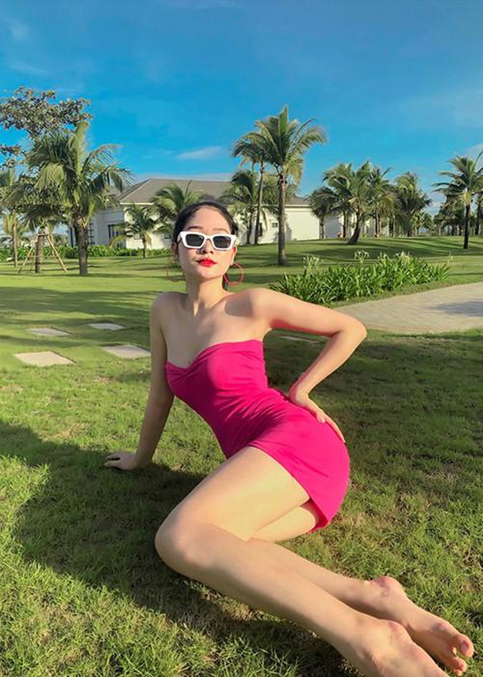 Vóc dáng nuột nà, hút mắt của 10X thi Hoa hậu Việt Nam 2020 - Hình 1