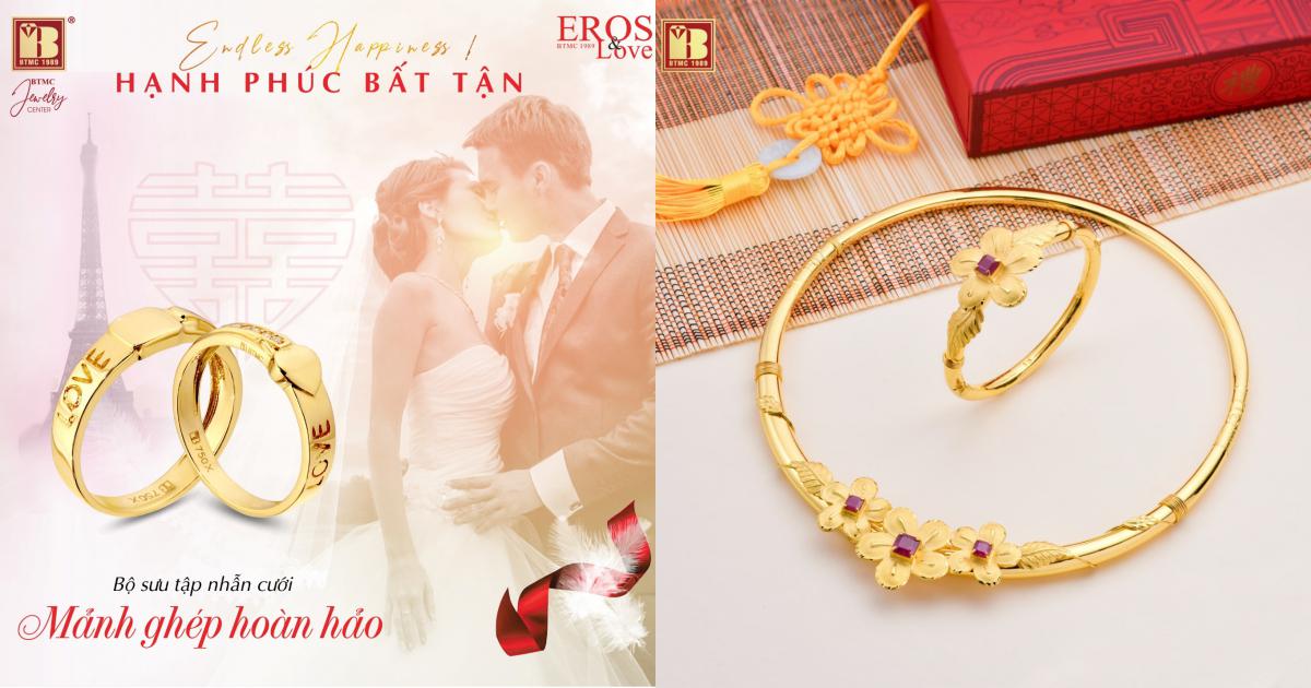 Nhẫn cưới Vàng Rồng Thăng Long sản phẩm mới giàu ý nghĩa của Bảo Tín Minh  Châu