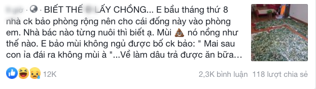 Con dâu mang bầu đến tháng thứ 8 nhưng bị đặt nhờ mấy nong tằm trong phòng ngủ, câu nói của bố chồng khiến MXH ai cũng phẫn nộ - Hình 1