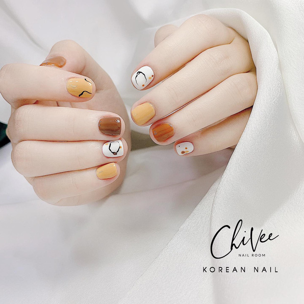 Lịch sử giá Nails box thiết kế mẫu hoa cúc hoạ mi trắng đen móng giả phong cách Hàn Quốc nailsbox làm theo yêu cầu cập nhật 32023 BeeCost