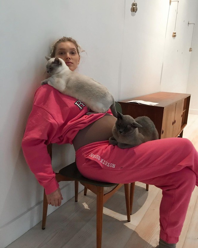 Búp bê Thụy Điển Elsa Hosk mang bầu lớn vẫn quá đỗi gợi cảm - Hình 4