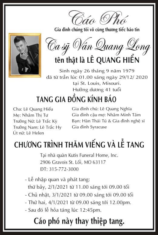 Cập nhật tang lễ Vân Quang Long tại Mỹ: Phạm Quỳnh Anh và dàn sao Việt gửi lời tiễn biệt, vợ khóc thương khi nhìn thấy linh cữu chồng nơi xa - Hình 10