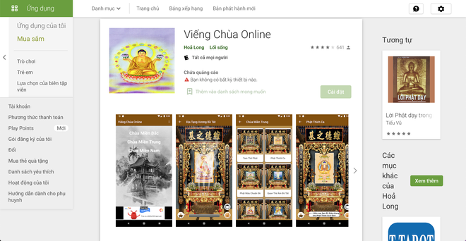 Viếng Chùa Online và rất nhiều app có công dụng khó hiểu, không ai biết tại sao chúng vẫn chưa bị gỡ bỏ - Hình 1