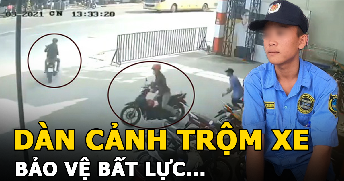 Dàn cảnh trộm 2 xe máy chỉ trong tích tắc bảo vệ cũng bất lực? - Hình 2