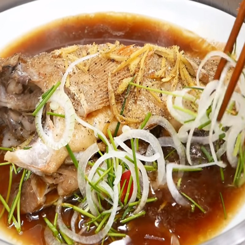 2 cách làm cá hồng hấp xì dầu và hấp bia mềm ngon thơm lừng đậm đà hương vị - Hình 15
