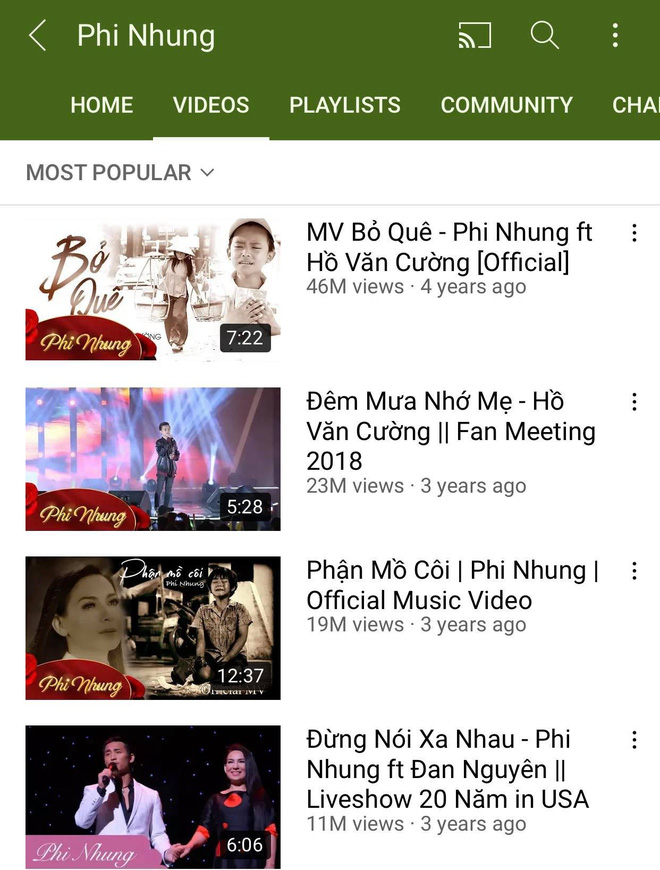MV nhiều views nhất kênh YouTube cố NS Phi Nhung là sản phẩm đầu tiên cùng Hồ Văn Cường, bình luận gửi lời thương xót tăng hàng giờ - Hình 5
