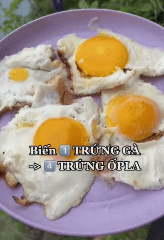 Chỉ 1 quả trứng mà làm được tới 4 phần trứng ốp la? Tưởng không dễ mà dễ không tưởng! - Hình 4