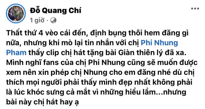 Công bố đoạn tin nhắn riêng tư cùng clip cố ca sĩ Phi Nhung khóc sưng húp mắt 'vì những hiểu lầm' - Hình 1