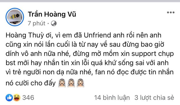 Hoàng Thùy bị chửi mất dạy vì nghi chơi xấu Minh Tú, đăng status đạo lý gây xôn xao - Hình 6