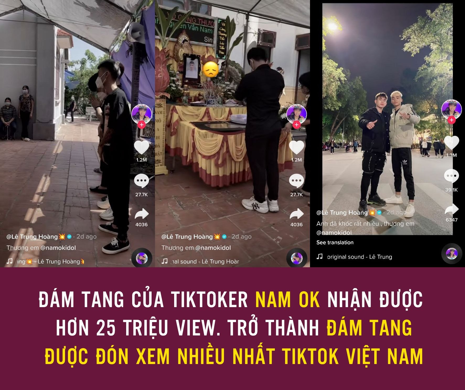 Đám tang Nam Ok bị quay tiền phúng điếu phản cảm, lập kỷ lục đám tang được xem nhiều nhất TikTok Việt Nam - Hình 8