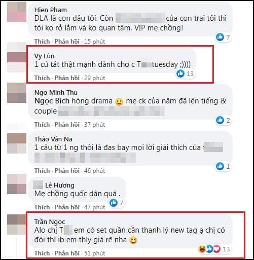 Mẹ chồng Diệp Lâm Anh xuất chiêu hiểm bảo vệ con dâu, netizen đòi ship quần cho Quỳnh Thư - Hình 3