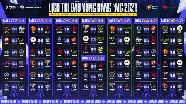 Trọn bộ lịch thi đấu AIC 2021: Chờ xem bản lĩnh các đại diện Việt Nam trên đấu trường quốc tế - Hình 1