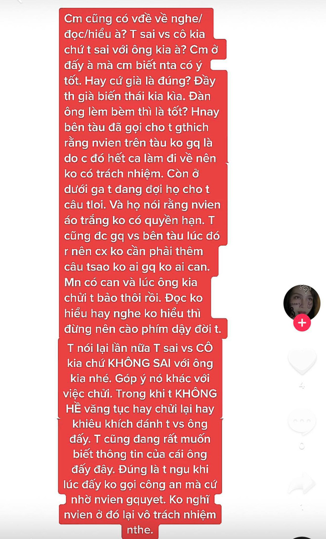 Kể chuyện bị đánh trên tàu Cát Linh - Hà Đông, cô gái chẳng được bênh còn bị mắng thêm - Hình 3