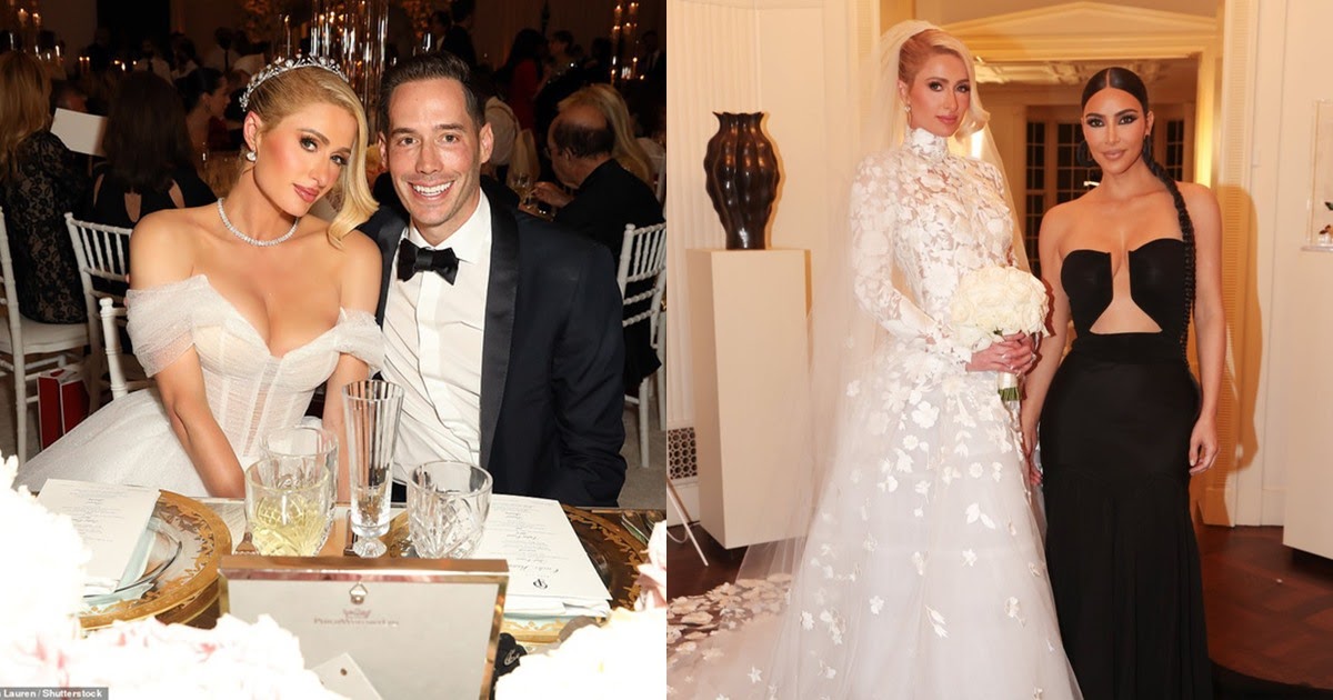 Siêu đám cưới Paris Hilton: Hầu gái Kim Kardashian và dàn sao hạng A lên đồ chặt chém cực gắt - Hình 8