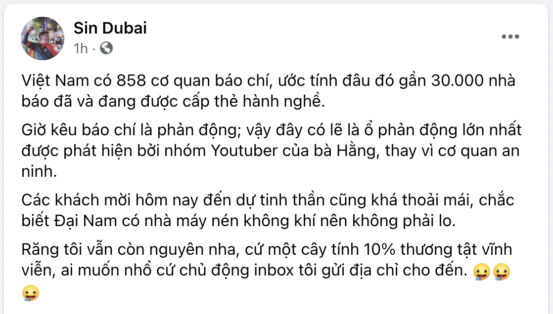 Bà Phương Hằng tập trung gần 1000 người, livestream nhục mạ báo chí chung với phản động, Nguyễn Sin cũng lên tiếng - Hình 7