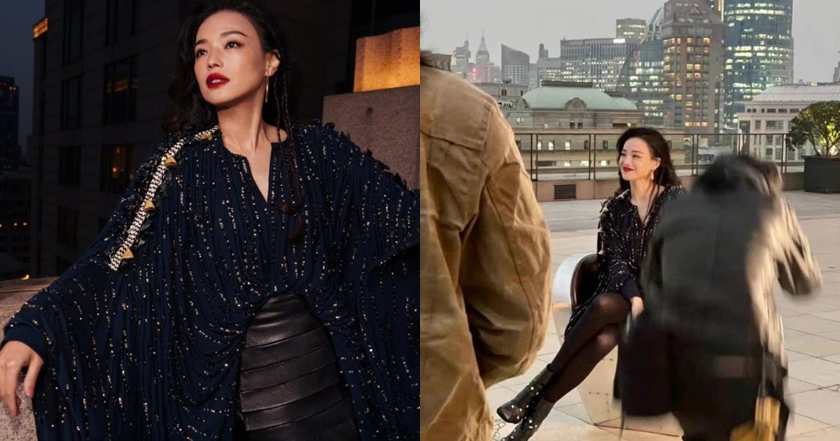 Thư Kỳ lộ ảnh hậu trường không photoshop, nhan sắc U50 ra sao mà fan há hốc miệng - Hình 6