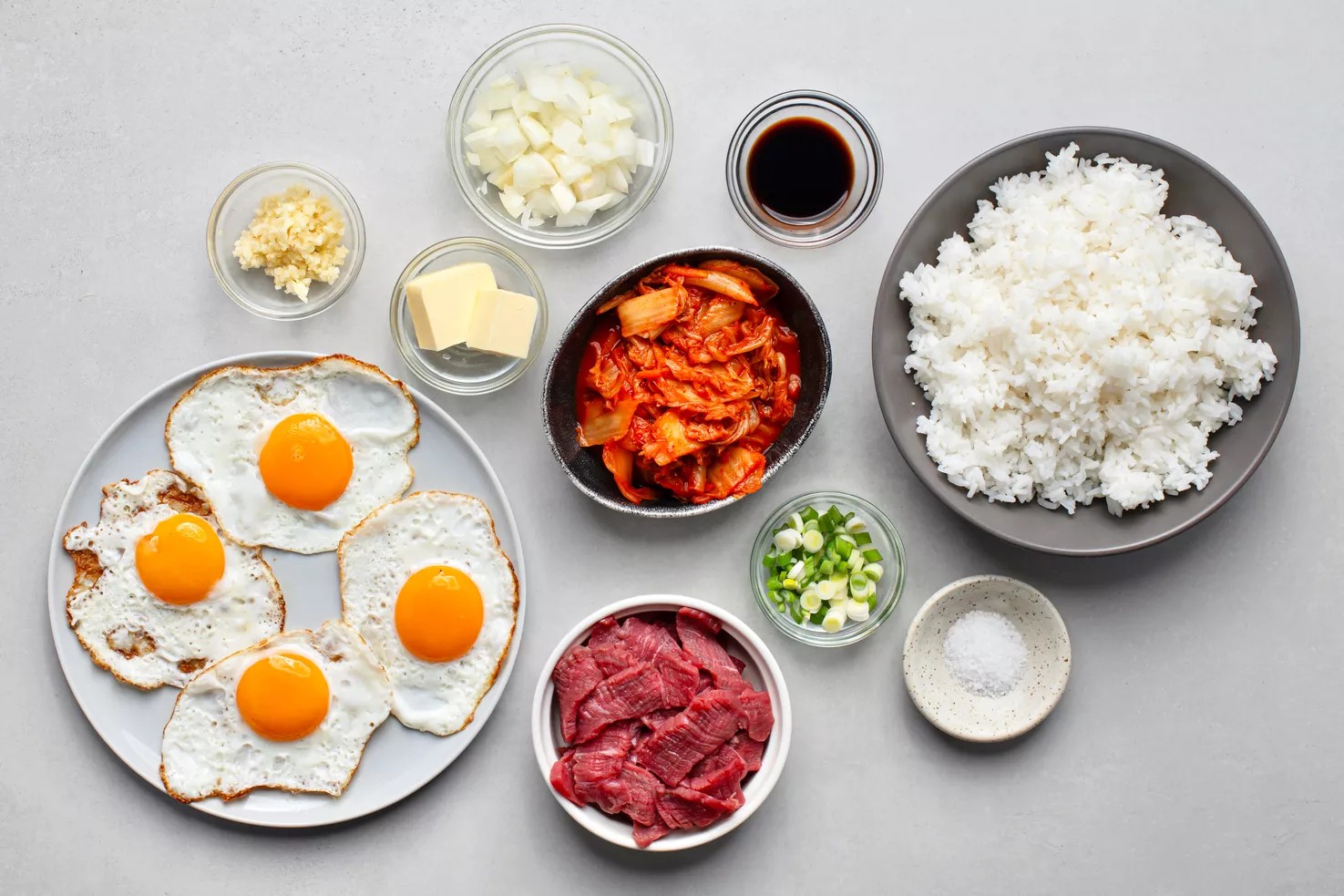 Công thức làm cơm chiên kim chi - Hình 1
