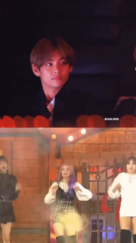 V (BTS) cười tít mắt và nhún nhảy nhiệt tình khi TWICE diễn: Ưu ái các nàng JYP nhất Kpop hay gì? - Hình 2