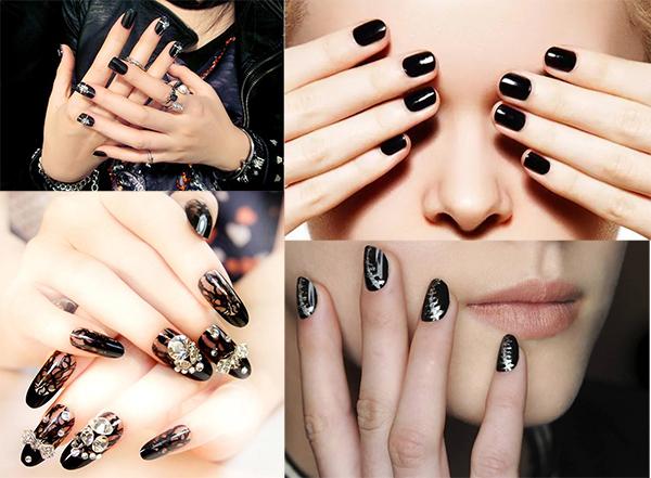 Nail màu đen sẽ giúp bạn trông thật bí ẩn, cuốn hút và khác biệt. Hãy để những sắc màu đen cùng những kiểu thiết kế độc đáo và tinh tế trên móng tay của bạn trở thành điểm nhấn tuyệt vời.